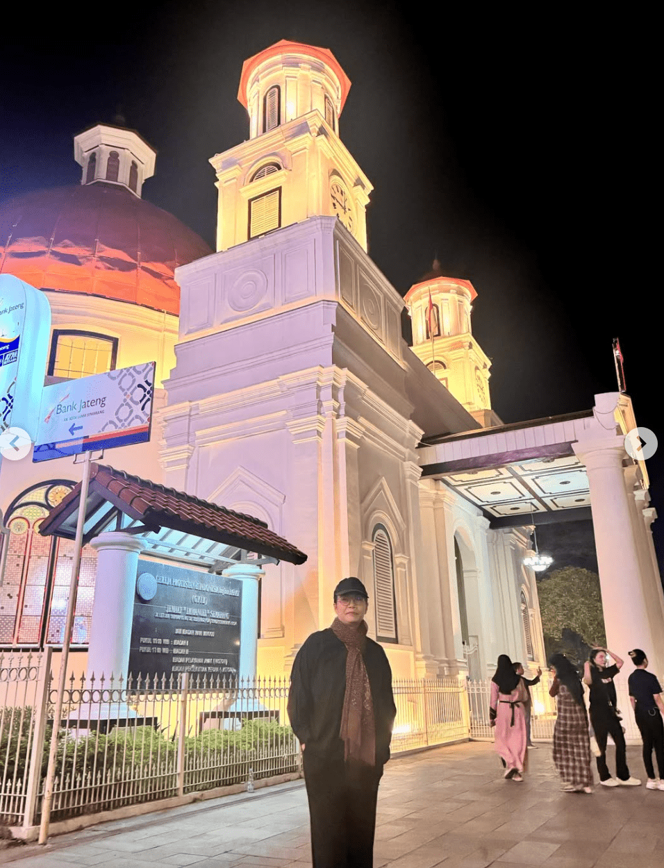 Sri Mulyani di Kota Lama Semarang